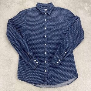 J. Crew Boy's Blue Dotted Long Sleeve Button Down Shirt size 0